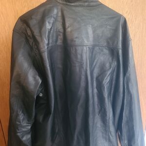 Men's lightweight leather riding jacket XL